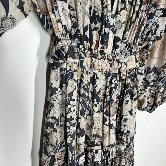 Spell and The Gypsy Sz XS Amethyst Playdress Floral Long Sleeve in Nightfall - Picture 7 of 14